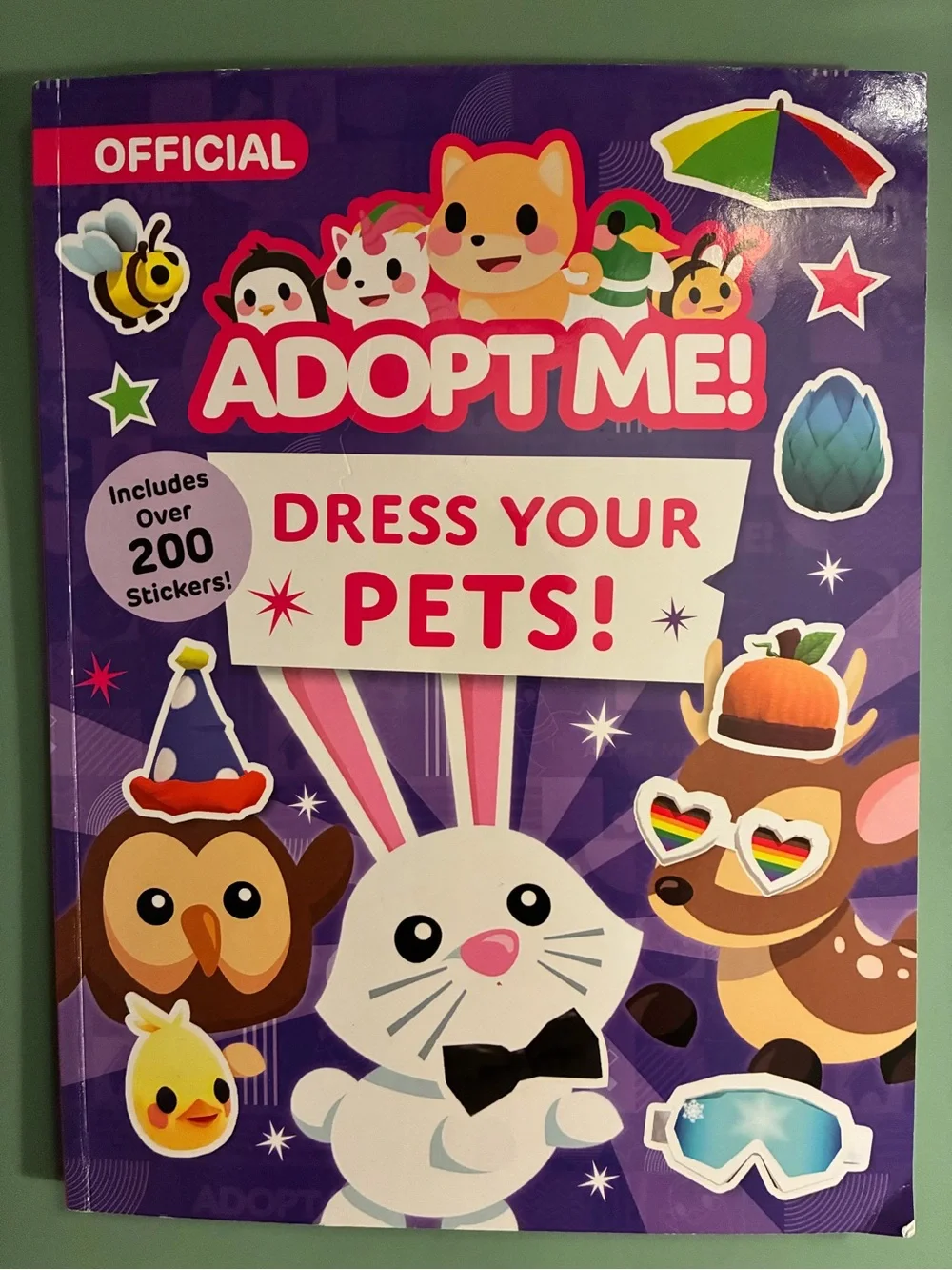 Brand new! Harper Adopt Me! Dress Your Pets Sticker Activity Book. Great 4 kids!